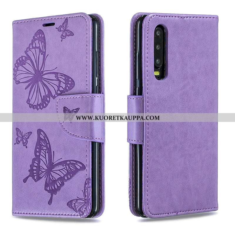 Kuori Huawei P30, Kuoret Huawei P30, Kotelo Huawei P30 Nahka Suojaus Ripustettavat Koristeet Punaine