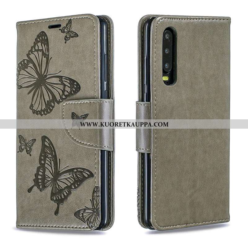 Kuori Huawei P30, Kuoret Huawei P30, Kotelo Huawei P30 Nahka Suojaus Ripustettavat Koristeet Punaine