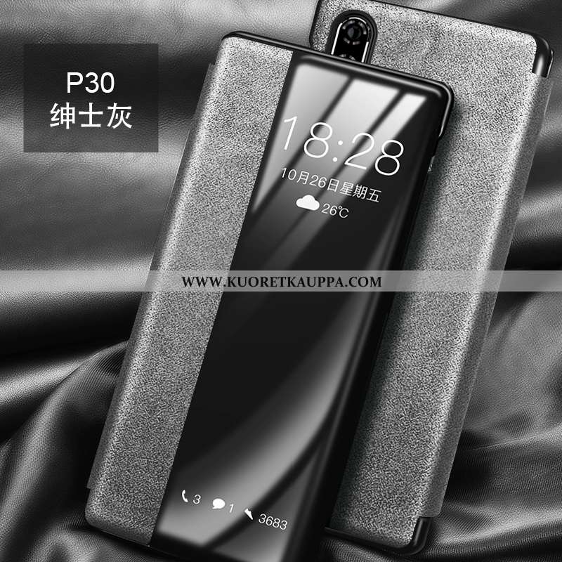 Kuori Huawei P30, Kuoret Huawei P30, Kotelo Huawei P30 Nahka Suuntaus Liukumaton Eurooppa Valo Harma