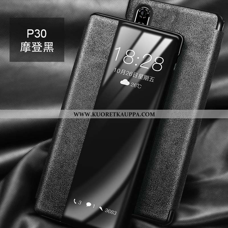 Kuori Huawei P30, Kuoret Huawei P30, Kotelo Huawei P30 Nahka Suuntaus Liukumaton Eurooppa Valo Harma
