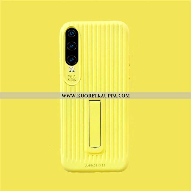 Kuori Huawei P30, Kuoret Huawei P30, Kotelo Huawei P30 Pehmeä Neste Silikoni Keltainen Tuuli Kiinteä