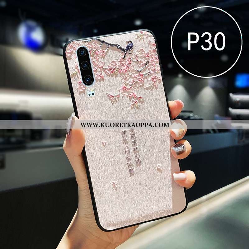 Kuori Huawei P30, Kuoret Huawei P30, Kotelo Huawei P30 Pehmeä Neste Silikoni Kohokuviointi Kiinalain