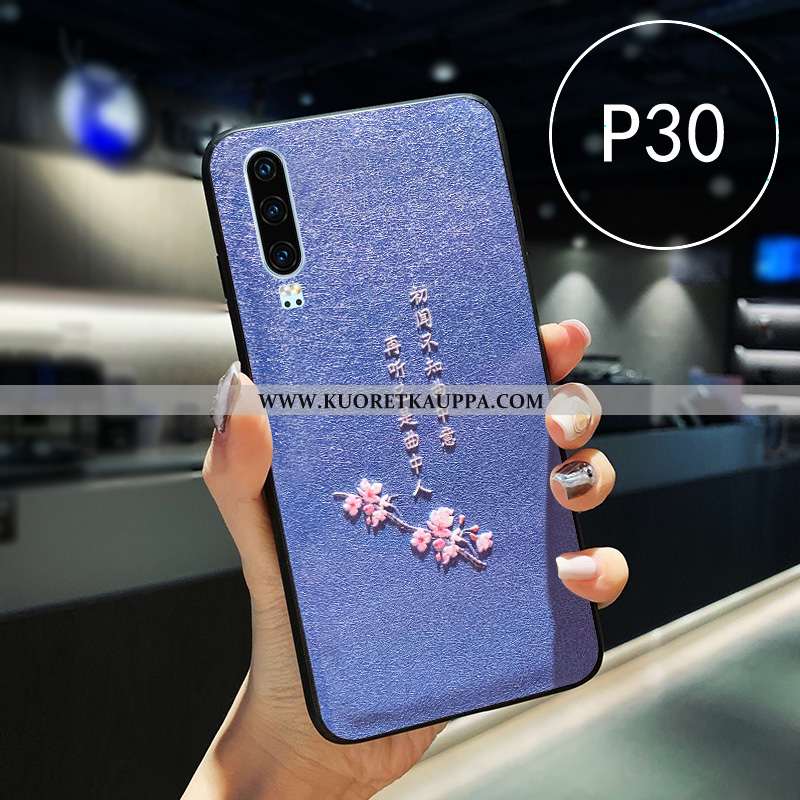 Kuori Huawei P30, Kuoret Huawei P30, Kotelo Huawei P30 Pehmeä Neste Silikoni Kohokuviointi Kiinalain