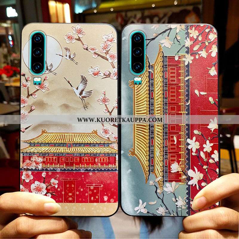 Kuori Huawei P30, Kuoret Huawei P30, Kotelo Huawei P30 Pehmeä Neste Silikoni Persoonallisuus Vuosike