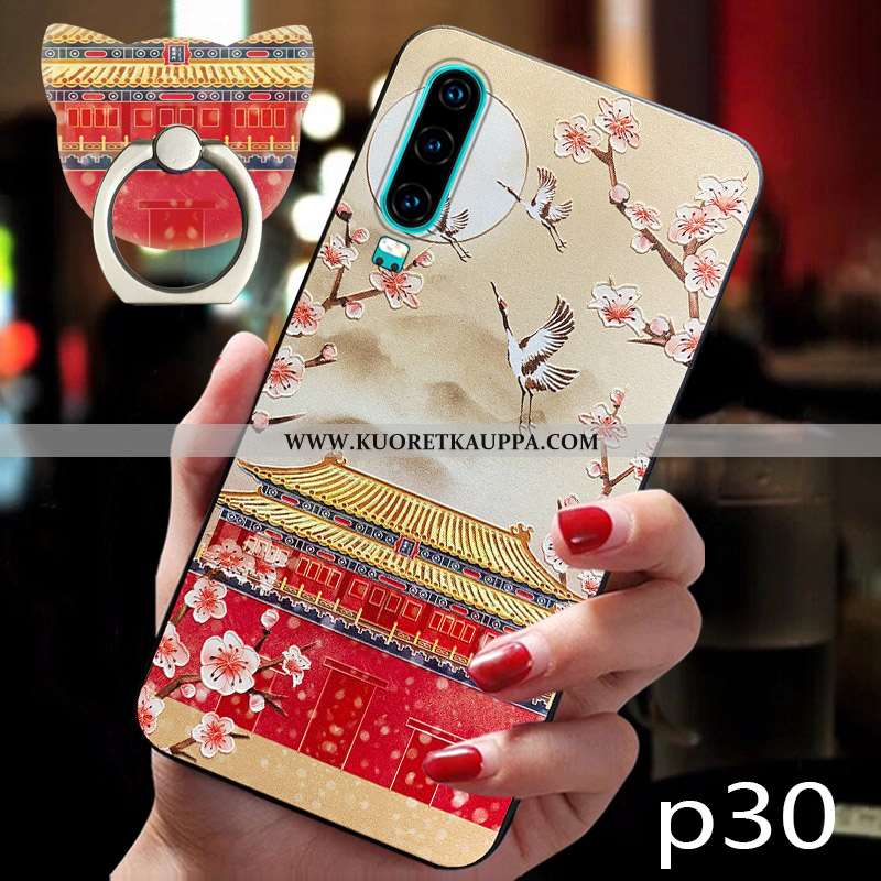 Kuori Huawei P30, Kuoret Huawei P30, Kotelo Huawei P30 Pehmeä Neste Silikoni Persoonallisuus Vuosike