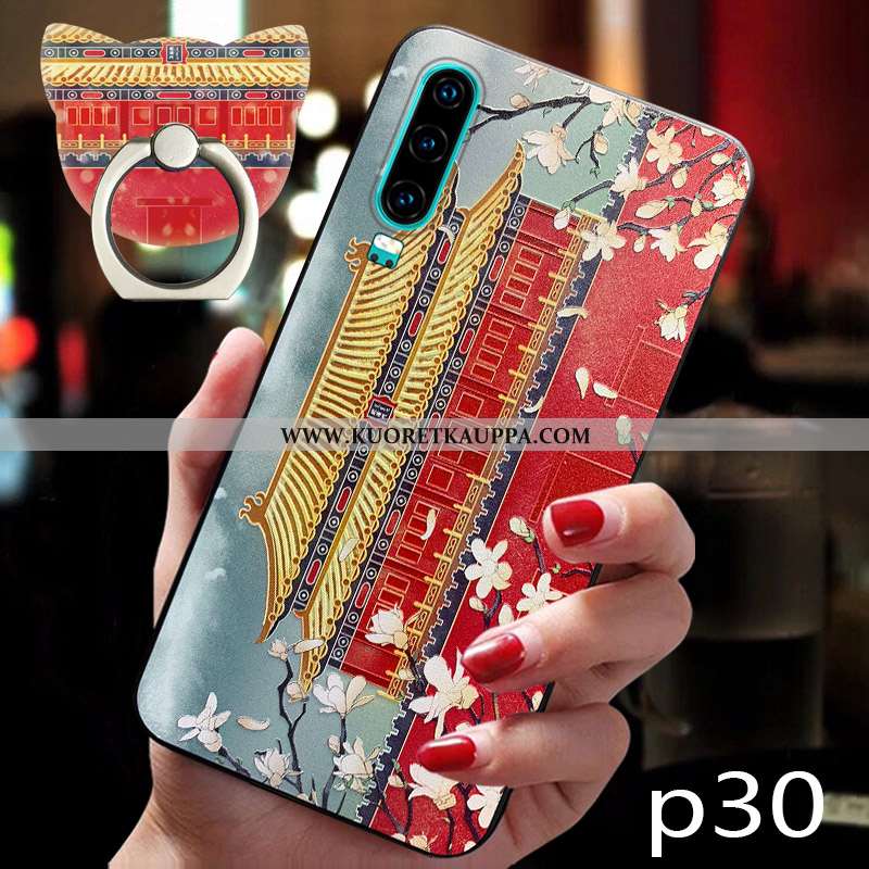 Kuori Huawei P30, Kuoret Huawei P30, Kotelo Huawei P30 Pehmeä Neste Silikoni Persoonallisuus Vuosike