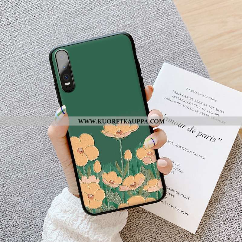 Kuori Huawei P30, Kuoret Huawei P30, Kotelo Huawei P30 Pesty Suede Kohokuviointi Murtumaton Ylellisy