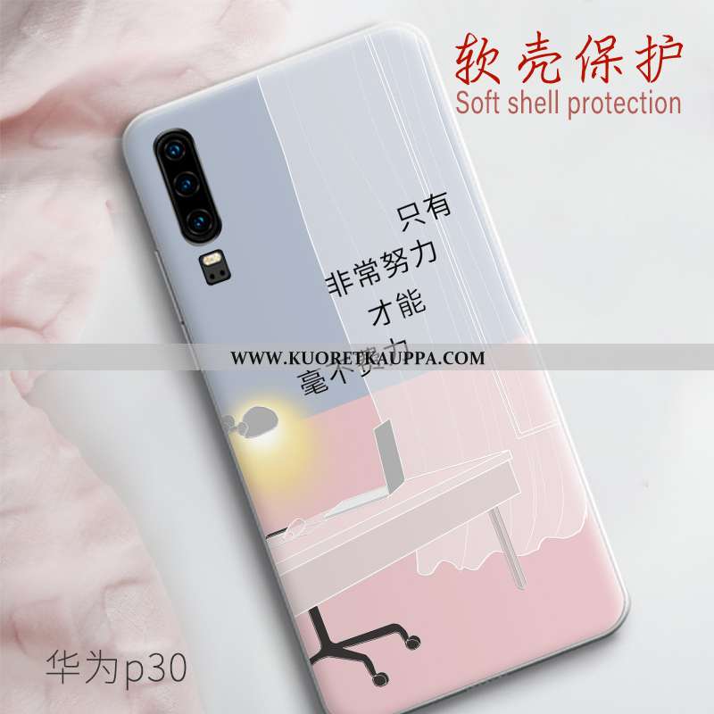 Kuori Huawei P30, Kuoret Huawei P30, Kotelo Huawei P30 Silikoni Pesty Suede Suuntaus Puhelimen Valo 