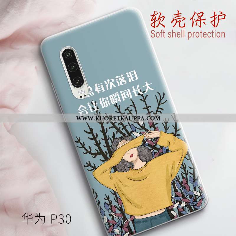 Kuori Huawei P30, Kuoret Huawei P30, Kotelo Huawei P30 Silikoni Pesty Suede Suuntaus Puhelimen Valo 
