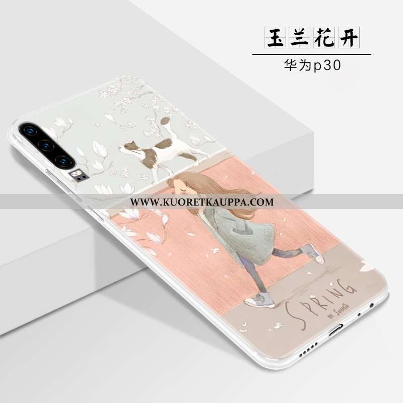 Kuori Huawei P30, Kuoret Huawei P30, Kotelo Huawei P30 Silikoni Pesty Suede Suuntaus Puhelimen Valo 