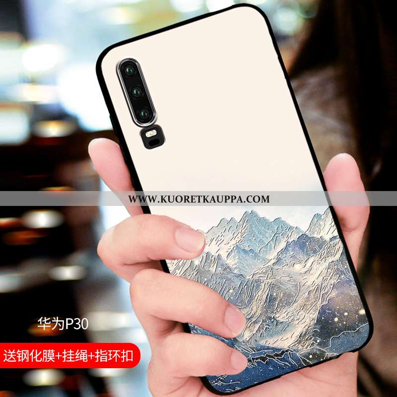Kuori Huawei P30, Kuoret Huawei P30, Kotelo Huawei P30 Silikoni Suojaus Ylellisyys Suuntaus Kohokuvi