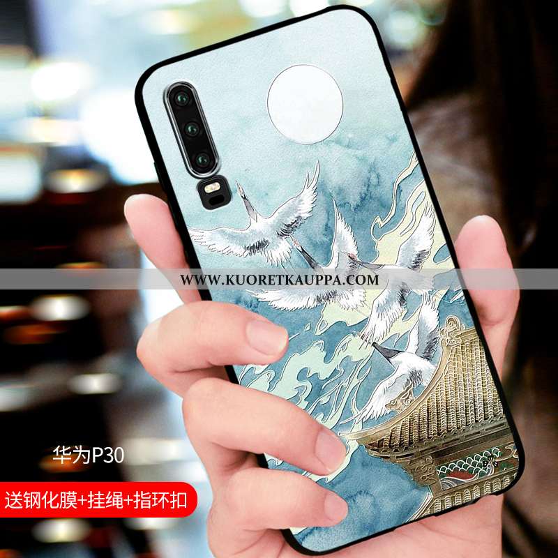 Kuori Huawei P30, Kuoret Huawei P30, Kotelo Huawei P30 Silikoni Suojaus Ylellisyys Suuntaus Kohokuvi