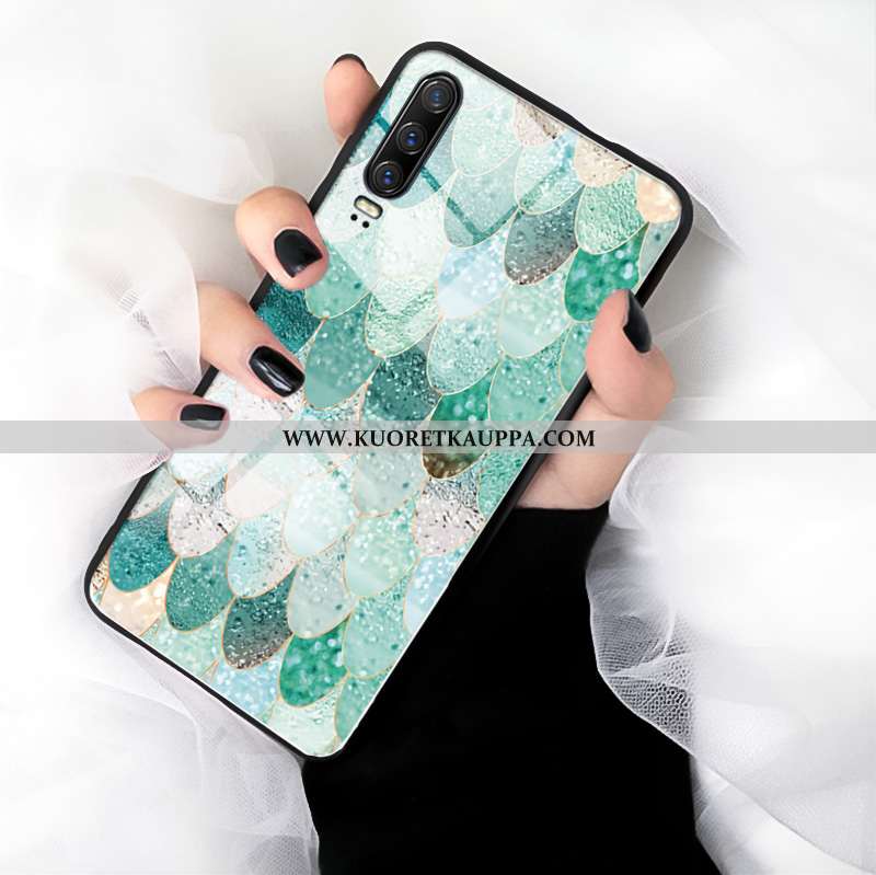 Kuori Huawei P30, Kuoret Huawei P30, Kotelo Huawei P30 Suuntaus Suojaus Ripustettavat Koristeet Lasi