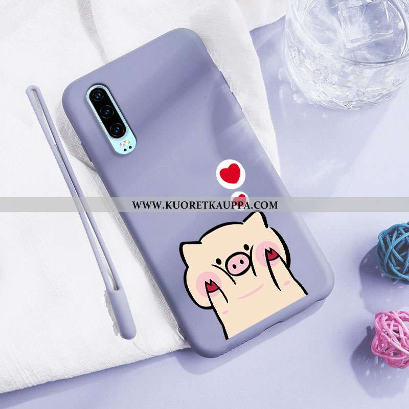 Kuori Huawei P30, Kuoret Huawei P30, Kotelo Huawei P30 Ultra Valo Puhelimen Suuntaus Silikoni Punain
