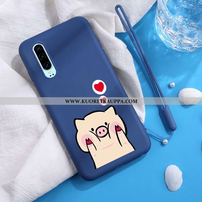 Kuori Huawei P30, Kuoret Huawei P30, Kotelo Huawei P30 Ultra Valo Puhelimen Suuntaus Silikoni Punain