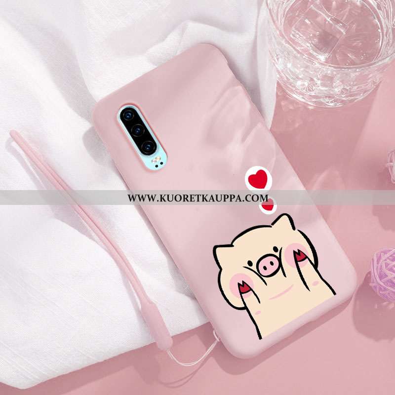 Kuori Huawei P30, Kuoret Huawei P30, Kotelo Huawei P30 Ultra Valo Puhelimen Suuntaus Silikoni Punain