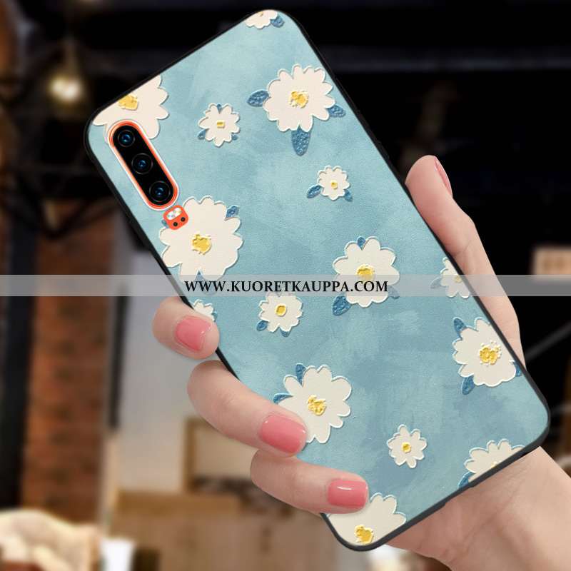 Kuori Huawei P30, Kuoret Huawei P30, Kotelo Huawei P30 Valo Silikoni Suojaus Uusi Punainen
