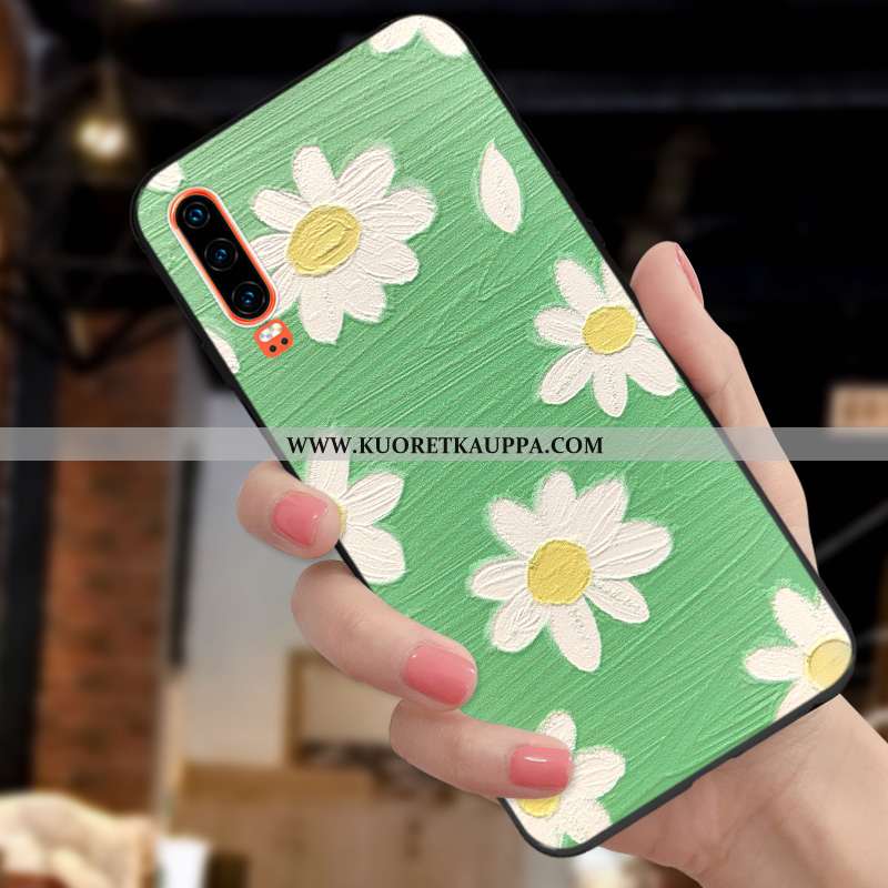 Kuori Huawei P30, Kuoret Huawei P30, Kotelo Huawei P30 Valo Silikoni Suojaus Uusi Punainen