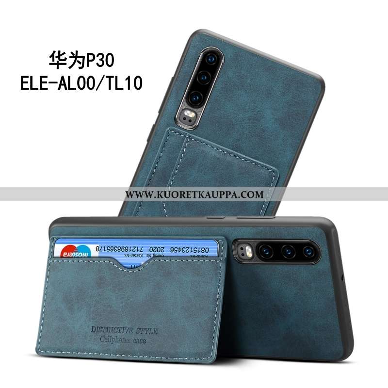 Kuori Huawei P30, Kuoret Huawei P30, Kotelo Huawei P30 Valo Suojaus Pehmeä Neste Harmaa Tuki