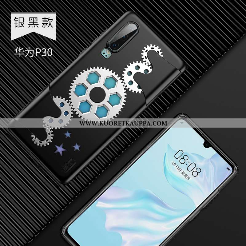 Kuori Huawei P30, Kuoret Huawei P30, Kotelo Huawei P30 Valo Suojaus Säteilevä Puhelimen Hopea