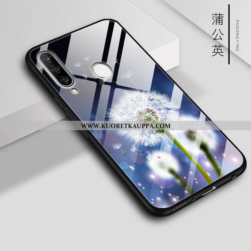 Kuori Huawei P30 Lite, Kuoret Huawei P30 Lite, Kotelo Huawei P30 Lite Lasi Puhelimen Valkoinen