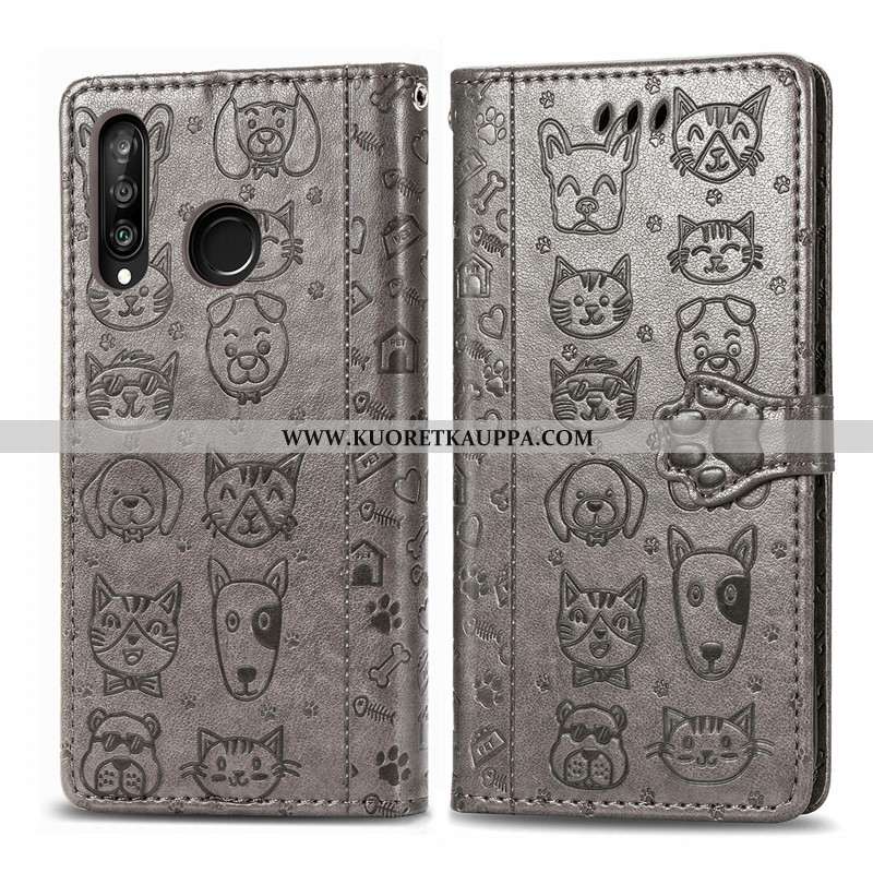 Kuori Huawei P30 Lite, Kuoret Huawei P30 Lite, Kotelo Huawei P30 Lite Nahka Suojaus Murtumaton Puhel