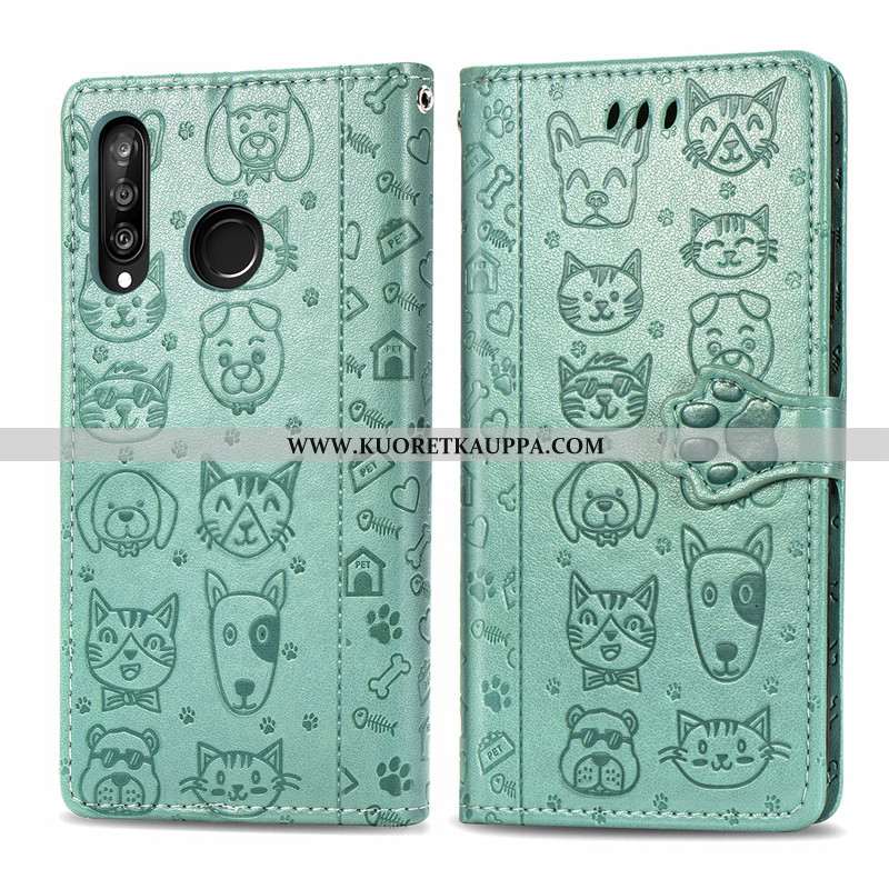 Kuori Huawei P30 Lite, Kuoret Huawei P30 Lite, Kotelo Huawei P30 Lite Nahka Suojaus Murtumaton Puhel