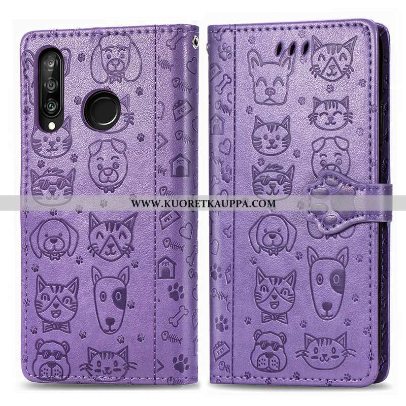 Kuori Huawei P30 Lite, Kuoret Huawei P30 Lite, Kotelo Huawei P30 Lite Nahka Suojaus Murtumaton Puhel