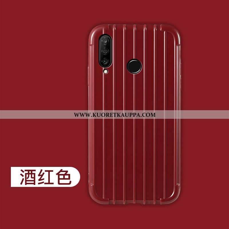 Kuori Huawei P30 Lite, Kuoret Huawei P30 Lite, Kotelo Huawei P30 Lite Persoonallisuus Luova Viini Pu