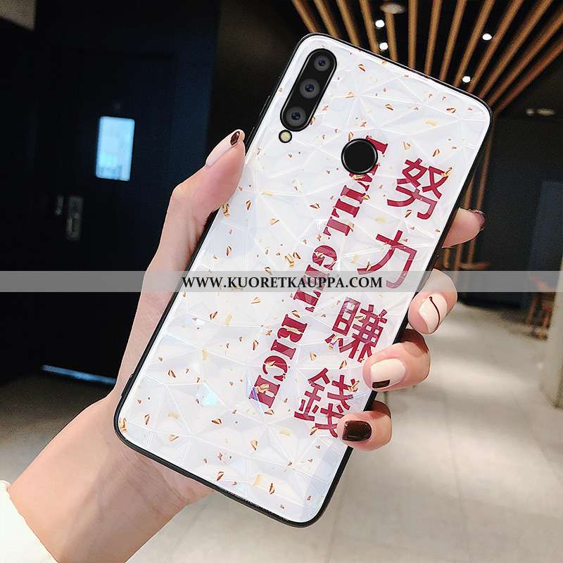 Kuori Huawei P30 Lite, Kuoret Huawei P30 Lite, Kotelo Huawei P30 Lite Sarjakuva Kukkakuvio Viini Pun