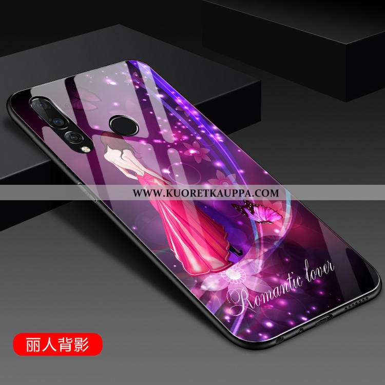 Kuori Huawei P30 Lite, Kuoret Huawei P30 Lite, Kotelo Huawei P30 Lite Silikoni Lasi Suuntaus Puhelim