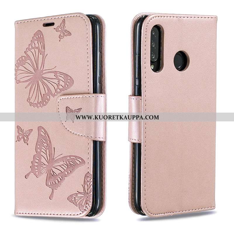 Kuori Huawei P30 Lite, Kuoret Huawei P30 Lite, Kotelo Huawei P30 Lite Suojaus Nahkakuori Kohokuvioin