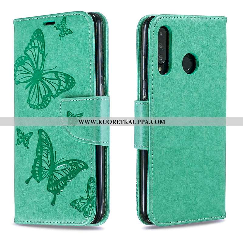 Kuori Huawei P30 Lite, Kuoret Huawei P30 Lite, Kotelo Huawei P30 Lite Suojaus Nahkakuori Kohokuvioin