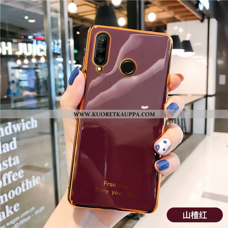 Kuori Huawei P30 Lite, Kuoret Huawei P30 Lite, Kotelo Huawei P30 Lite Suojaus Pehmeä Neste Lehmä Pin