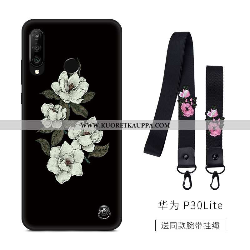 Kuori Huawei P30 Lite, Kuoret Huawei P30 Lite, Kotelo Huawei P30 Lite Suojaus Pesty Suede Rakastunut