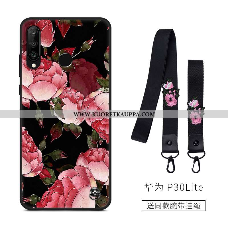 Kuori Huawei P30 Lite, Kuoret Huawei P30 Lite, Kotelo Huawei P30 Lite Suojaus Pesty Suede Rakastunut