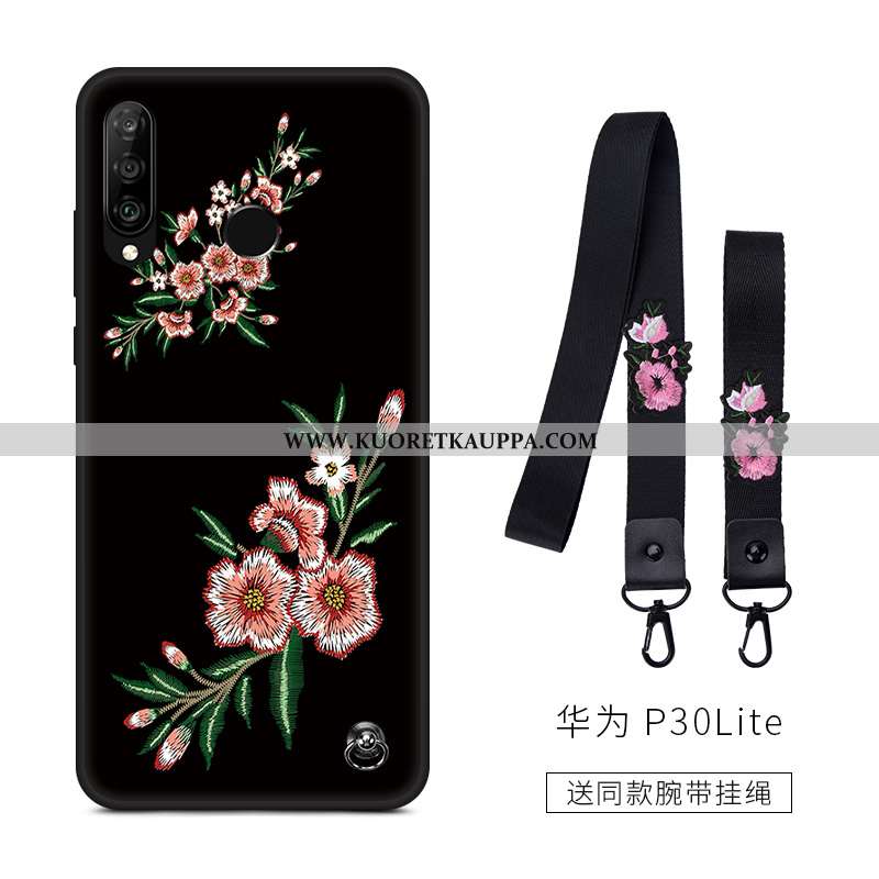 Kuori Huawei P30 Lite, Kuoret Huawei P30 Lite, Kotelo Huawei P30 Lite Suojaus Pesty Suede Rakastunut