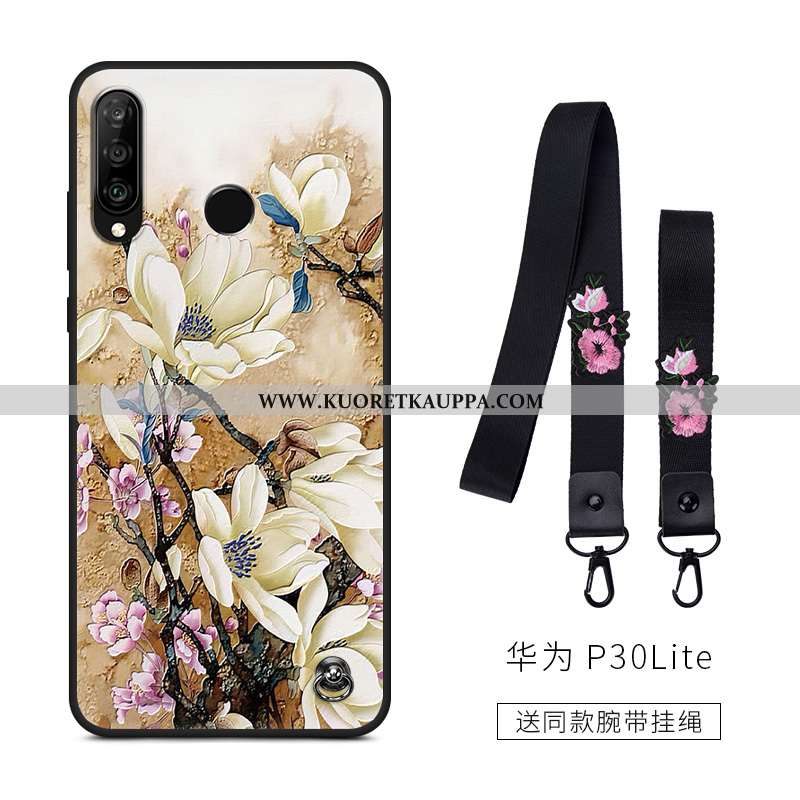 Kuori Huawei P30 Lite, Kuoret Huawei P30 Lite, Kotelo Huawei P30 Lite Suojaus Pesty Suede Rakastunut