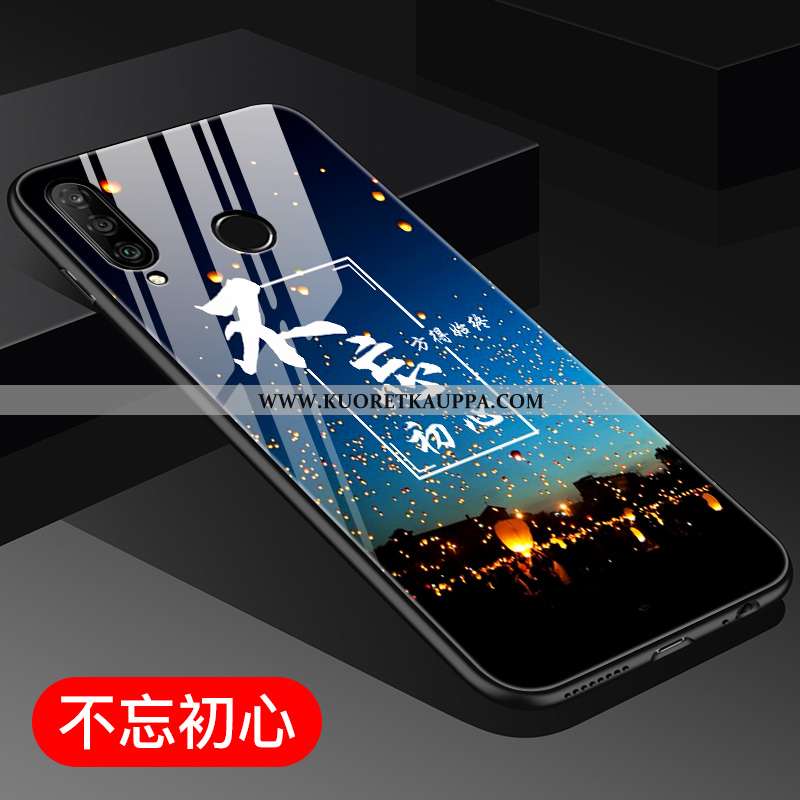Kuori Huawei P30 Lite, Kuoret Huawei P30 Lite, Kotelo Huawei P30 Lite Suuntaus Lasi Nuoret Ulotteine