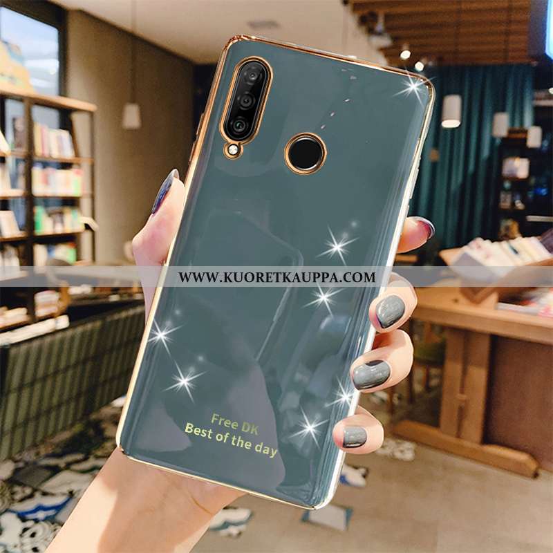 Kuori Huawei P30 Lite, Kuoret Huawei P30 Lite, Kotelo Huawei P30 Lite Ylellisyys Pehmeä Neste Harmaa