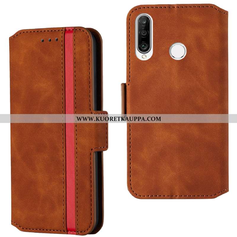 Kuori Huawei P30 Lite Xl, Kuoret Huawei P30 Lite Xl, Kotelo Huawei P30 Lite Xl Näytönsuojus Nahkakuo