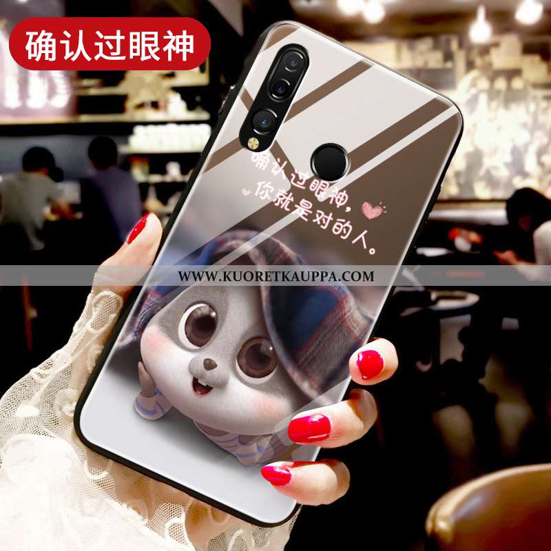 Kuori Huawei P30 Lite Xl, Kuoret Huawei P30 Lite Xl, Kotelo Huawei P30 Lite Xl Suojaus Lasi Net Red 