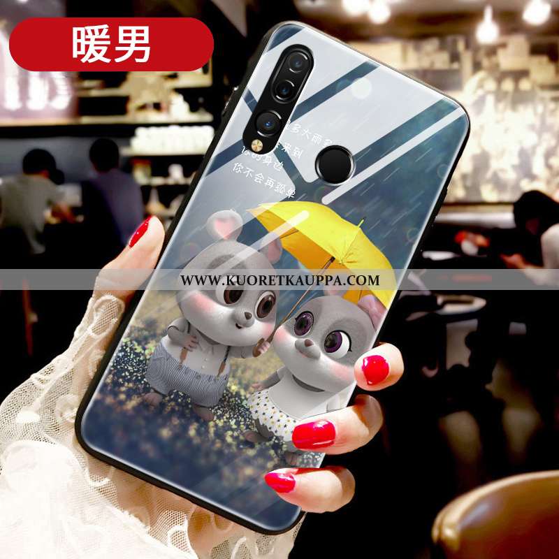 Kuori Huawei P30 Lite Xl, Kuoret Huawei P30 Lite Xl, Kotelo Huawei P30 Lite Xl Suojaus Lasi Net Red 