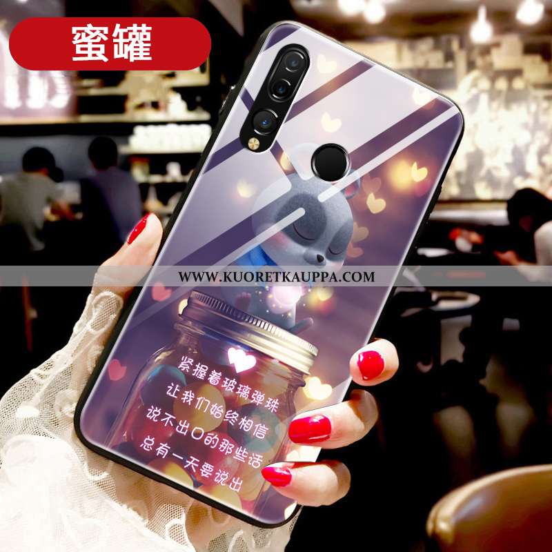 Kuori Huawei P30 Lite Xl, Kuoret Huawei P30 Lite Xl, Kotelo Huawei P30 Lite Xl Suojaus Lasi Net Red 