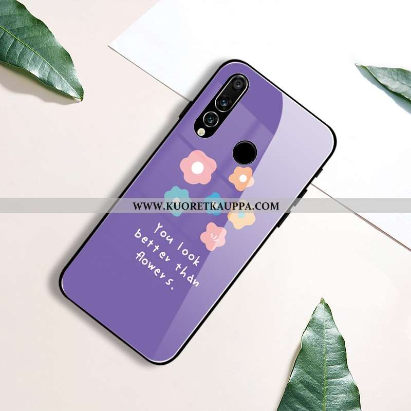 Kuori Huawei P30 Lite Xl, Kuoret Huawei P30 Lite Xl, Kotelo Huawei P30 Lite Xl Suojaus Lasi Vaalean 