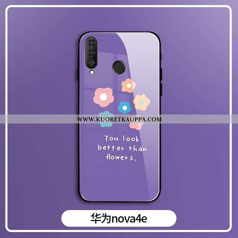 Kuori Huawei P30 Lite Xl, Kuoret Huawei P30 Lite Xl, Kotelo Huawei P30 Lite Xl Suojaus Lasi Vaalean 