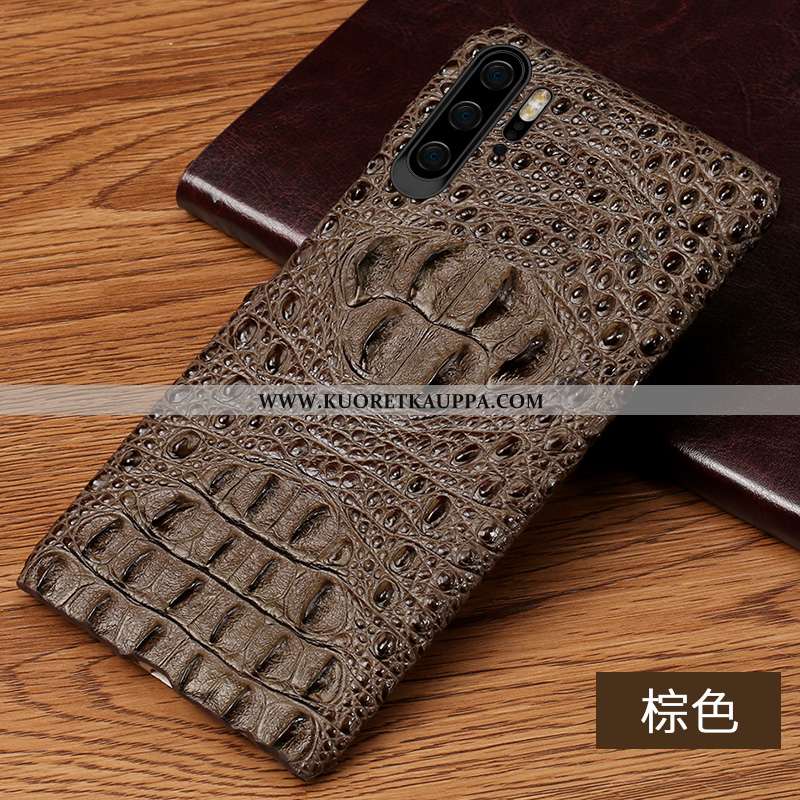 Kuori Huawei P30 Pro, Kuoret Huawei P30 Pro, Kotelo Huawei P30 Pro Aito Nahka Nahka Suuntaus Murtuma
