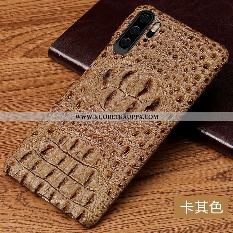 Kuori Huawei P30 Pro, Kuoret Huawei P30 Pro, Kotelo Huawei P30 Pro Aito Nahka Nahka Suuntaus Murtuma