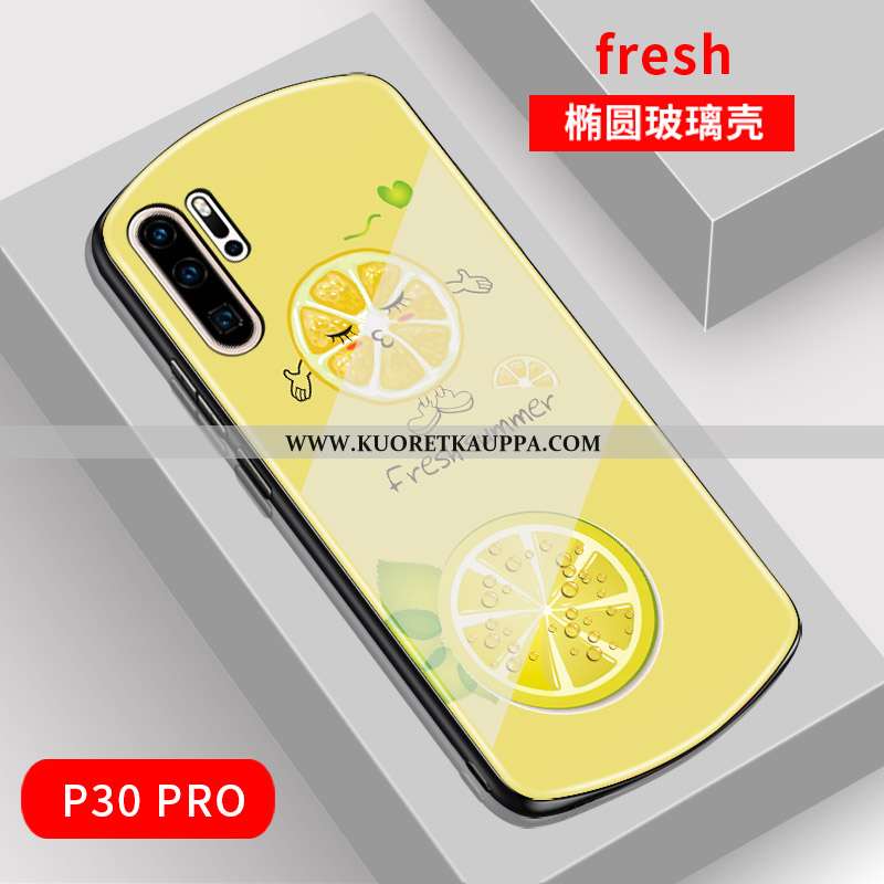 Kuori Huawei P30 Pro, Kuoret Huawei P30 Pro, Kotelo Huawei P30 Pro Lasi Tila Vihreä Puhelimen Peili