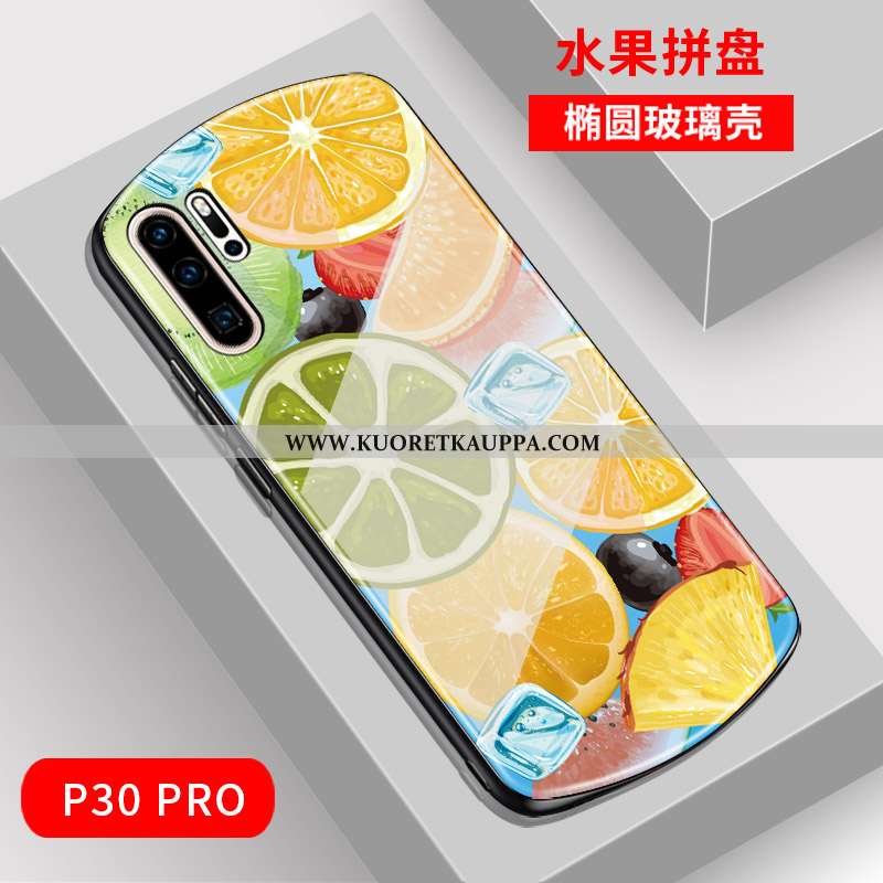 Kuori Huawei P30 Pro, Kuoret Huawei P30 Pro, Kotelo Huawei P30 Pro Lasi Tila Vihreä Puhelimen Peili